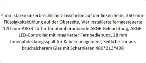 EMPOUSA EMG-17XN 4X120MM FAN RGB + Gaming ATX PSU YOK KUMAND VAR - Kasalar ürünleri tekmarshop.com'da